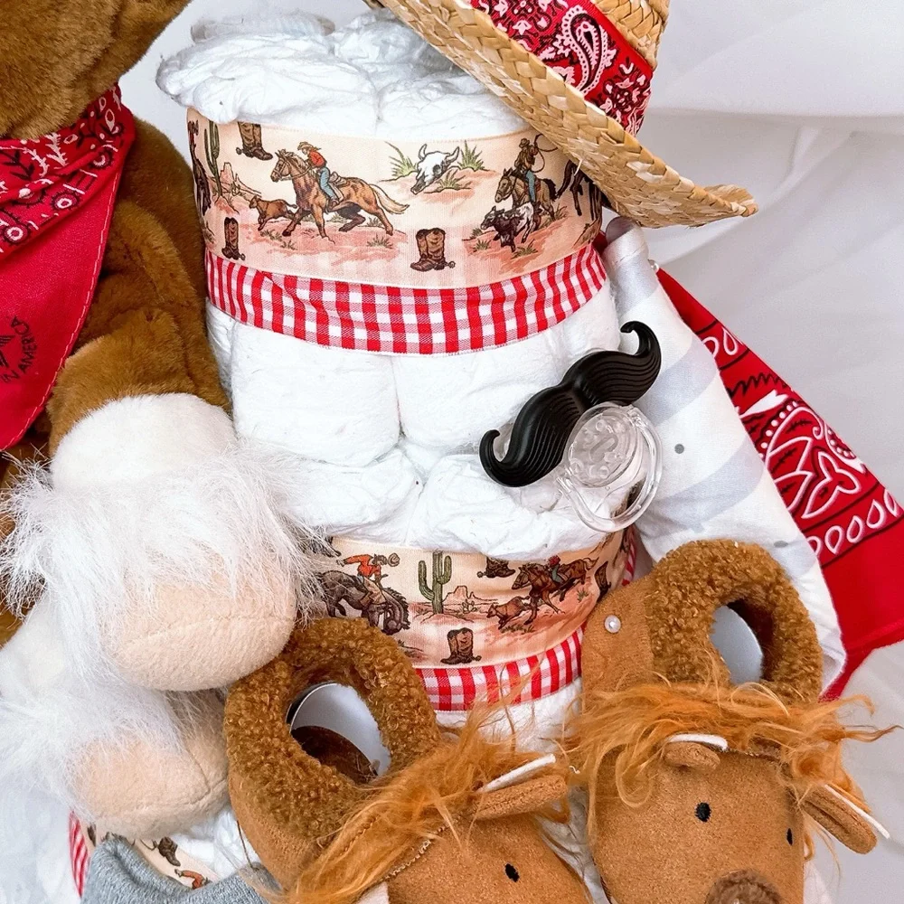 Horse Diaper Cake, Farm Baby Shower Gift